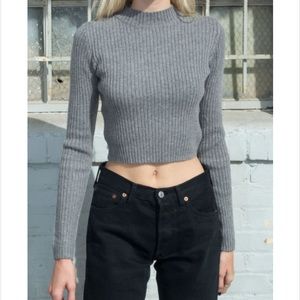 Brandy Melville Turtleneck Cropped Sweater